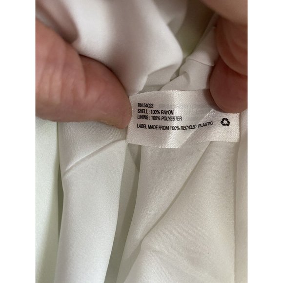 GAP Designed Crafted Eileen Small Lime Green Sun Dress Geometric V-Neck - Picture 4 of 7